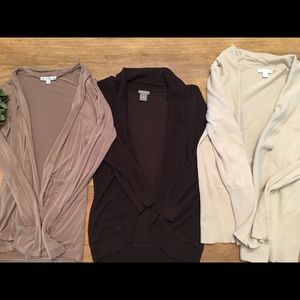 3 pack bundle of cardigans